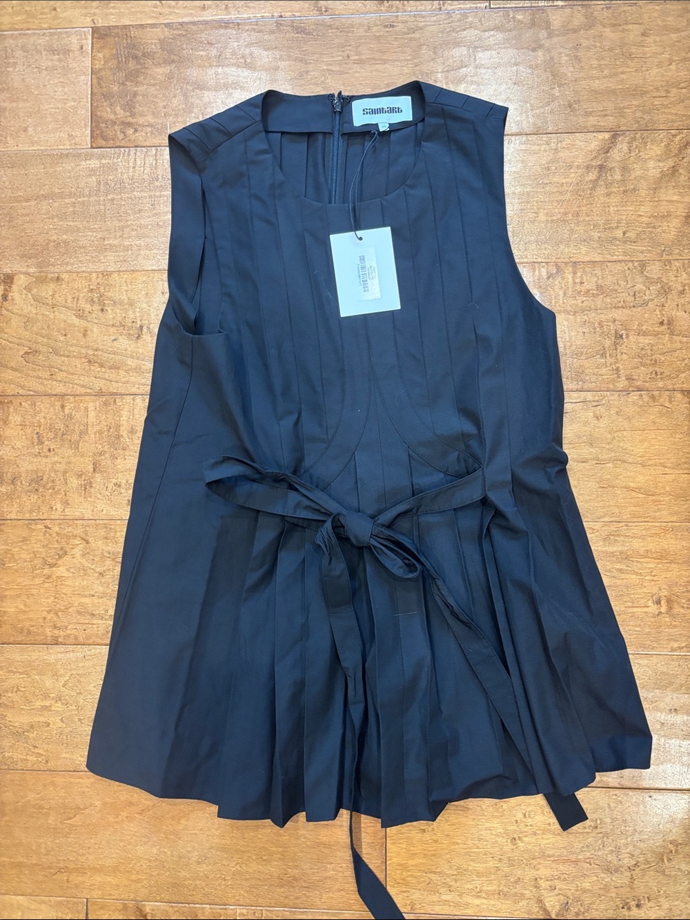 Saint Art Kallie Pleated Top in Black – XS $295 Retail